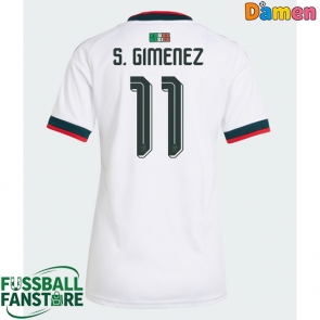 Mexiko Santiago Gimenez #11 Replik Auswärtstrikot Damen WM 2026 Kurzarm